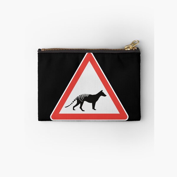 Item preview, Thylacine Thylacines Tasmanian Tiger Extinct Marsupial Road Sign Holocene designed and sold by GEEK-FACTORY-EU.