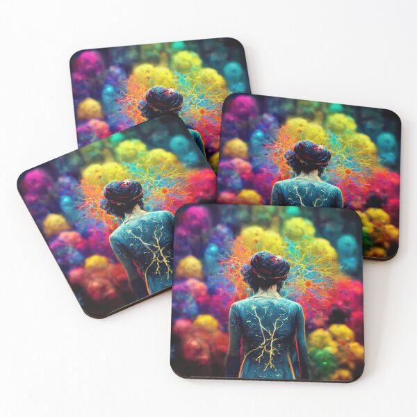 Item preview, Woman with a colorful background - best selling  designed and sold by Aditya Bhole.