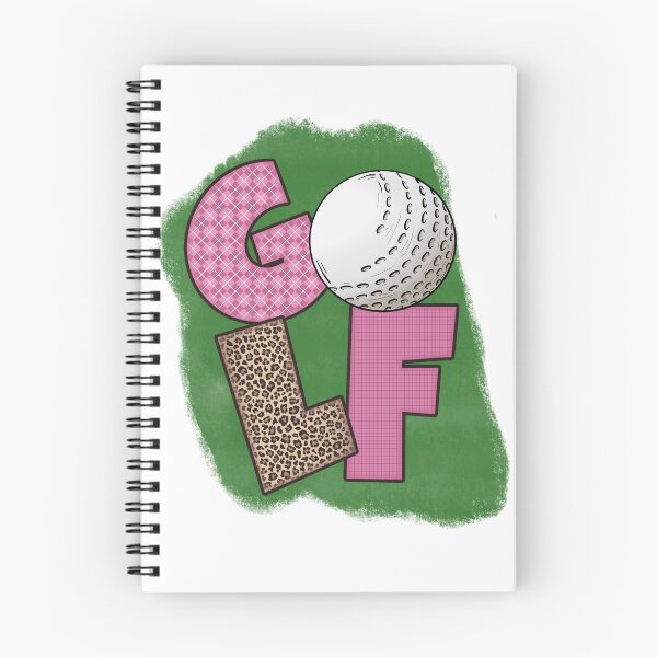 Item preview, Golf Pink and Leopard Lettering designed and sold by Leslie Graves.