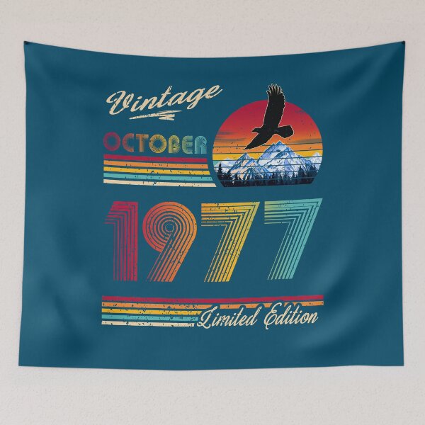 Item preview, October 1977 Birthday designed and sold by GreenSplash.