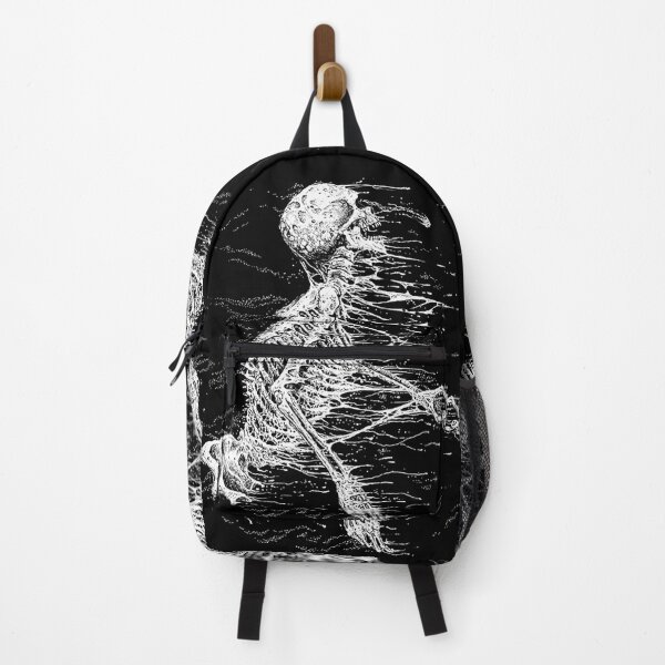 Item preview, Death Metal Skeleton blown away black white designed and sold by DRK7DSGN.