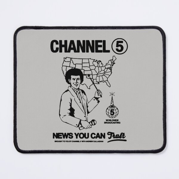 Item preview, Channel 5 Merch designed and sold by ROBERTO-CA.