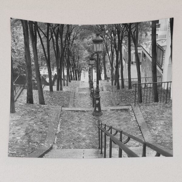 Item preview, Escalier - Montmartre - Paris Black and White designed and sold by Yannik Hay.