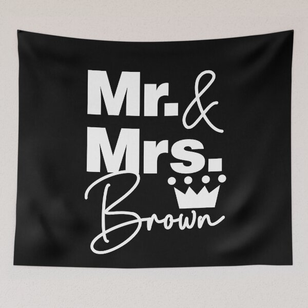 Item preview, We are Mr and Mrs Brown Lovely Family designed and sold by HelloFromAja.