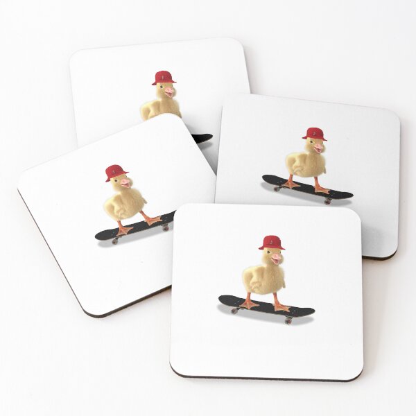 Item preview, Funny Little Duck Riding Skateboard designed and sold by sbachstroem.