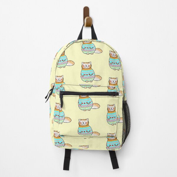 Item preview, funny orange cat in Christmas jumper designed and sold by CuteCartoon.
