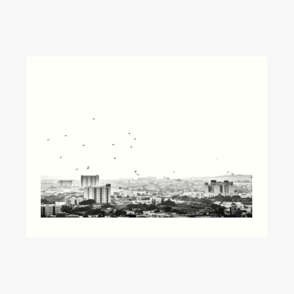 "black and white city" Art Print for Sale by JadianRicketts Redbubble