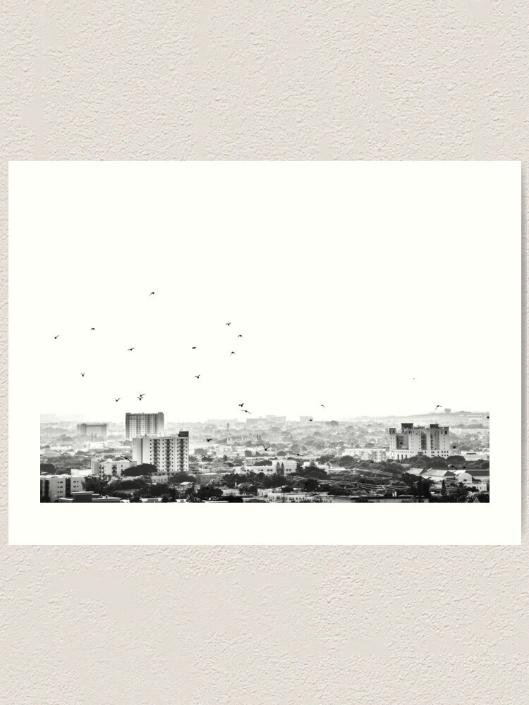 "black and white city" Art Print for Sale by JadianRicketts Redbubble