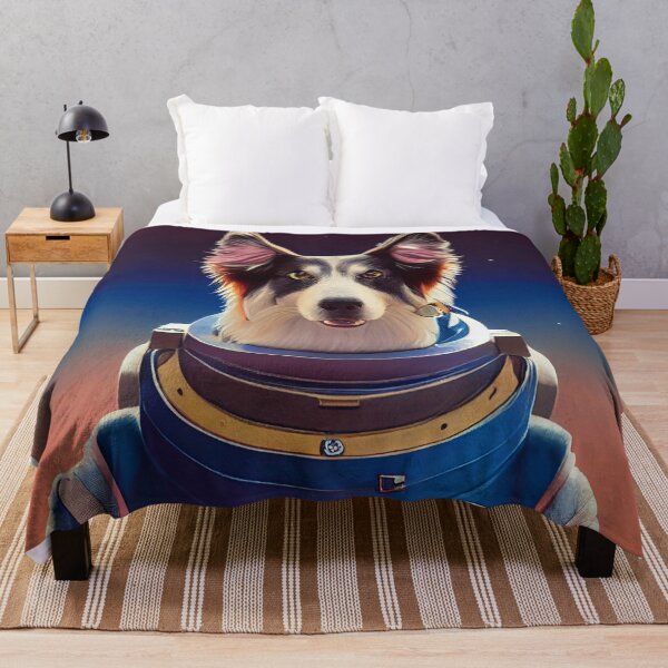 Item preview, Border Collie wearing astronaut clothing designed and sold by Studiowatermars.