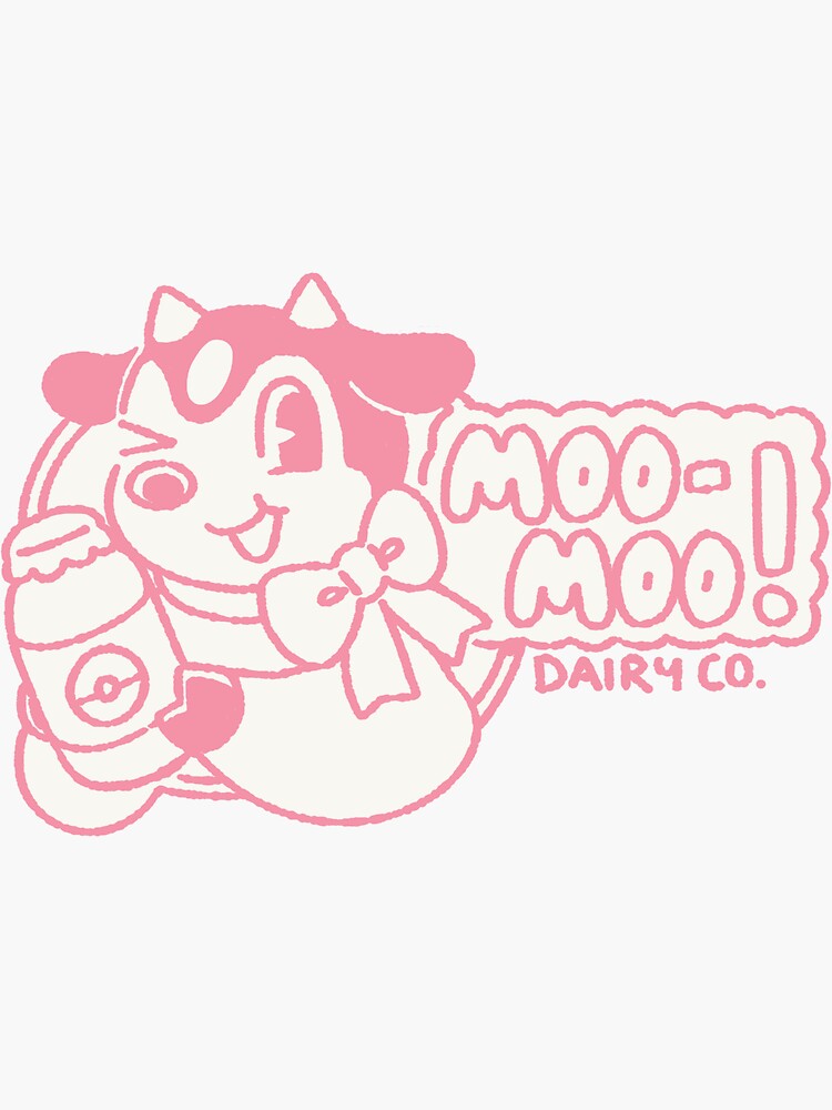 moomoo (logo) Sticker for Sale by magicact