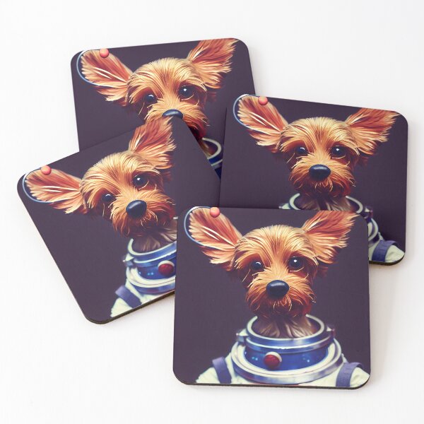 Item preview, Yorkie wearing astronaut clothing designed and sold by Studiowatermars.