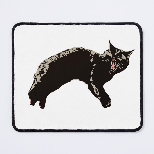 Item preview, Yawning black cat designed and sold by pictapix.
