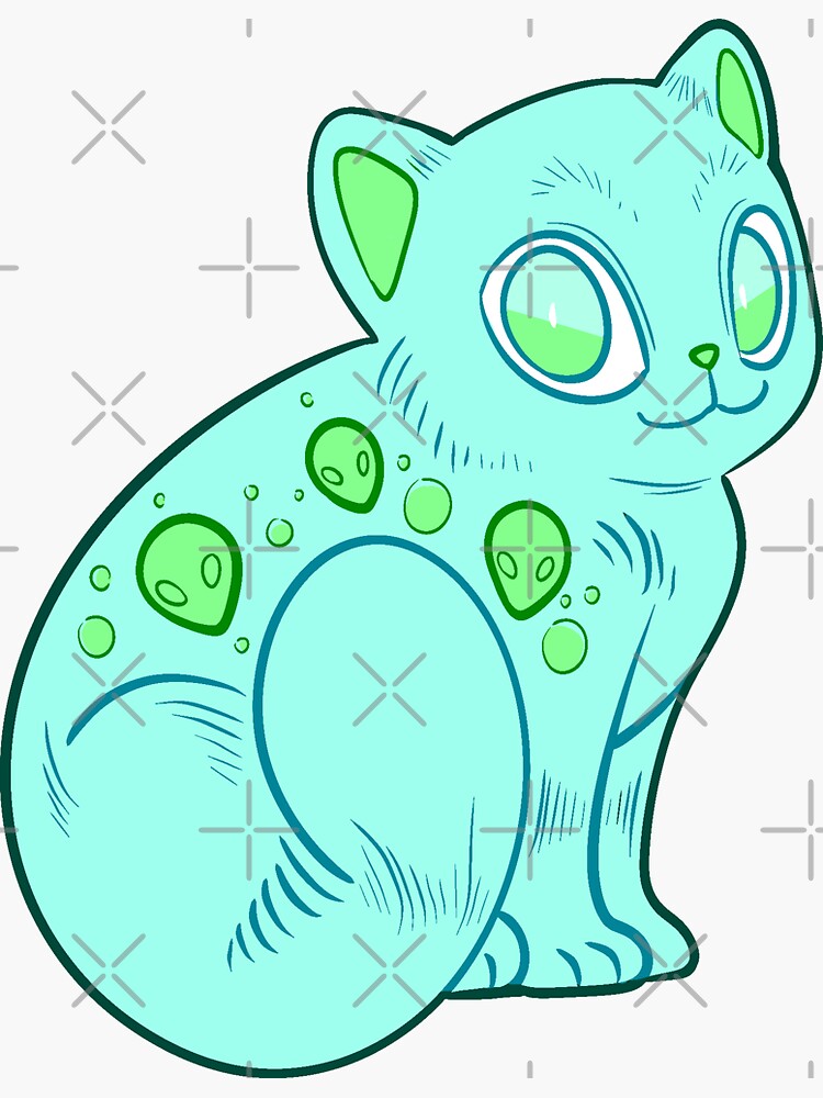 Alien Cat Sticker For Sale By Kattvisaart Redbubble alien-cat-sticker-for-sale-by-kattvisaart-redbubble