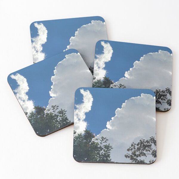 Item preview, beautiful fluffy thunder clouds in New Orleans  designed and sold by grey-hand-art.