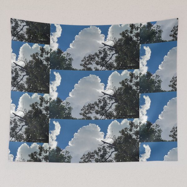Item preview, beautiful fluffy thunder clouds in New Orleans  designed and sold by grey-hand-art.