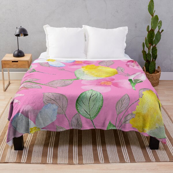 Item preview, Fairy Tale Fantasy Pink, Yellow, Aqua Floral Pattern designed and sold by DEC02.