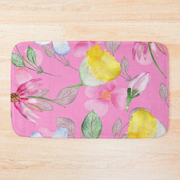Item preview, Fairy Tale Fantasy Pink, Yellow, Aqua Floral Pattern designed and sold by DEC02.