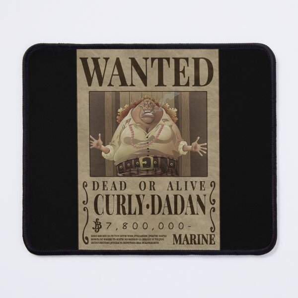 Aperçu de l'œuvre Curly Dadan One Piece Mountain bandit Bounty Poster créée et vendue par One Piece Bounty Poster.