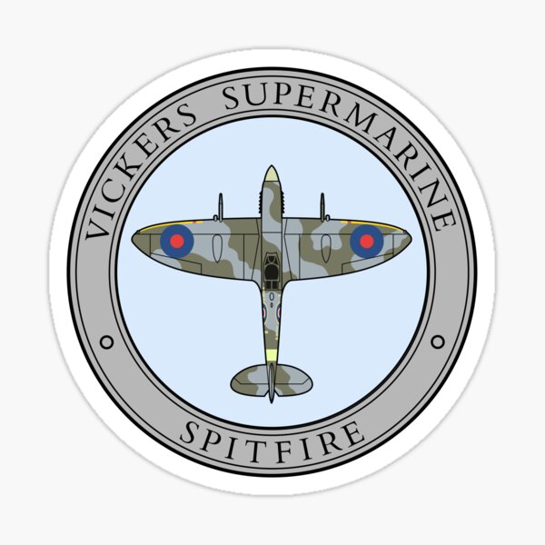 Item preview, Supermarine Spitfire plan view badge-type design designed and sold by Reign-Man.