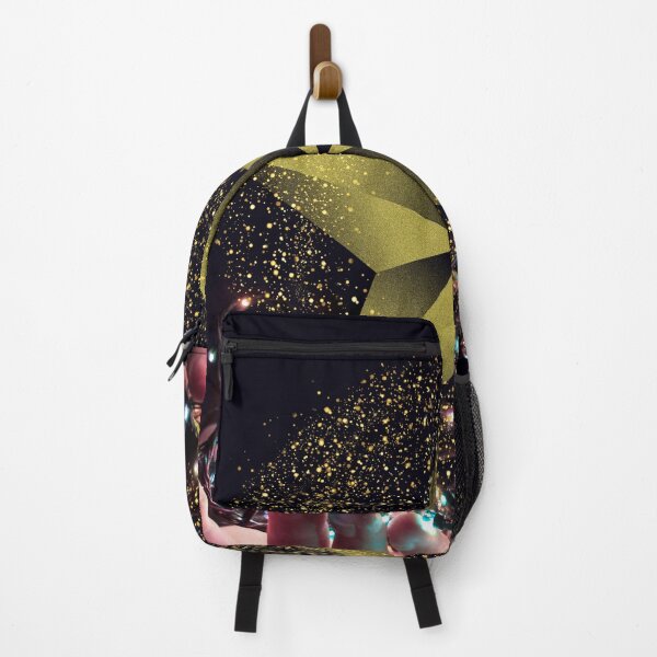 Item preview, Gold star sparkling gold dust on a black background and handheld designed and sold by SoulthreadzStudio.