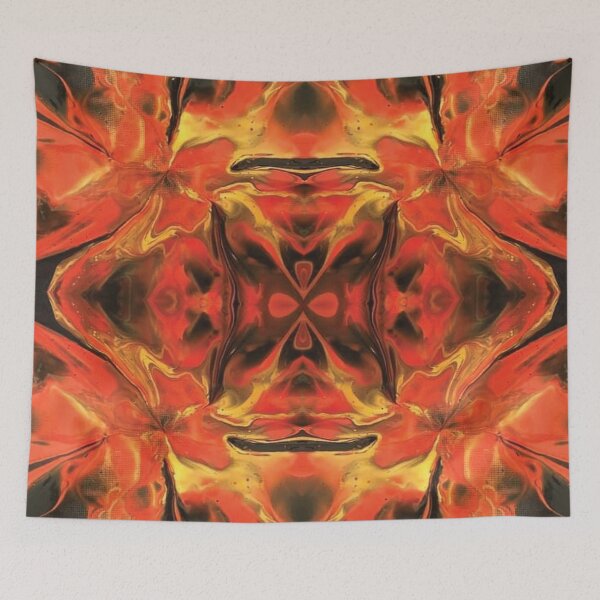 Item preview, abstract decorative flame pattern  designed and sold by ErhanArt.