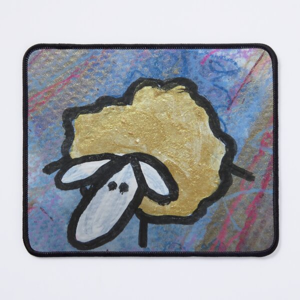 Item preview, UnFolding the Ewe-niverse #20 mixed media and ink painting of sheep designed and sold by ChillonLeachArt.