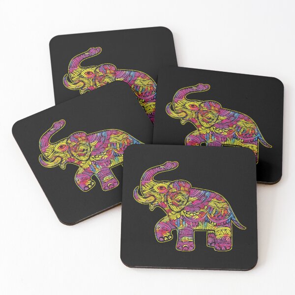 Item preview, Painted Tribal Elephant Sacred Art designed and sold by ittybittyowl.