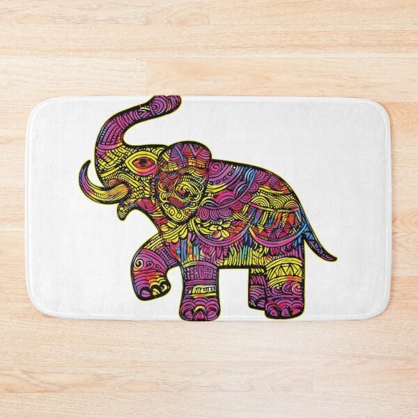 Item preview, Painted Tribal Elephant Sacred Art designed and sold by ittybittyowl.