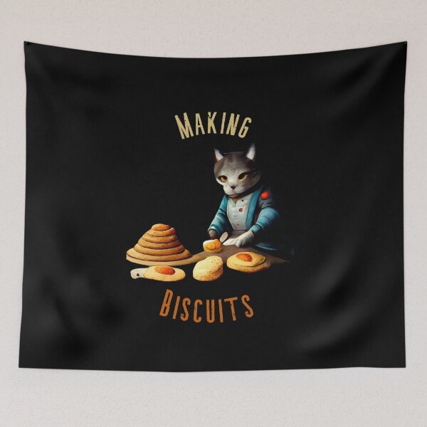 Item preview, cat making biscuits 18 designed and sold by Catator.