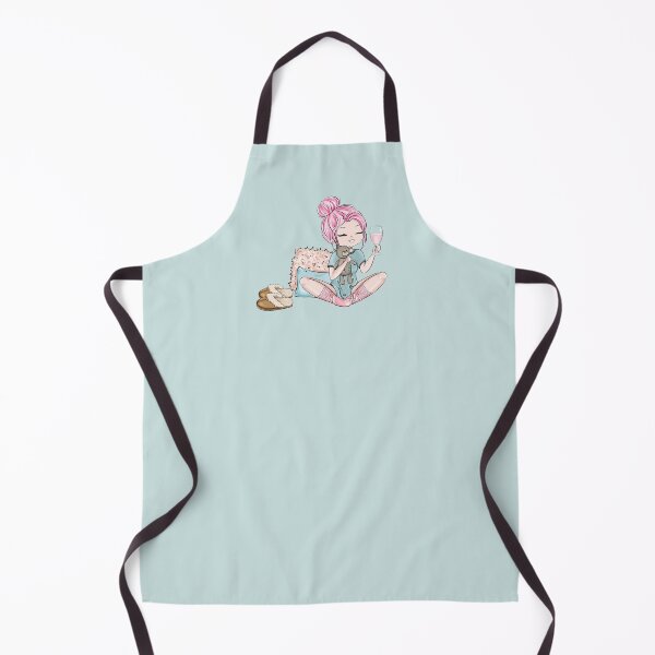 Item preview, Wine Time Addict Cozy Bun Blogger Fashion Illustration designed and sold by CreativeBu.