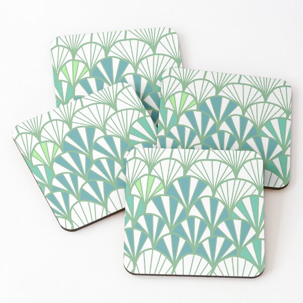 Item preview, Colorful Blue and Green Leaves designed and sold by RepeatCandy.