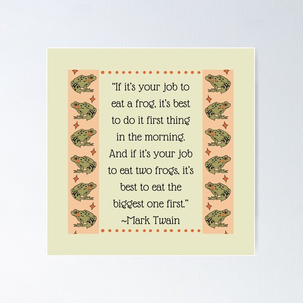 Item preview, Eat the Frog designed and sold by toadsforall.