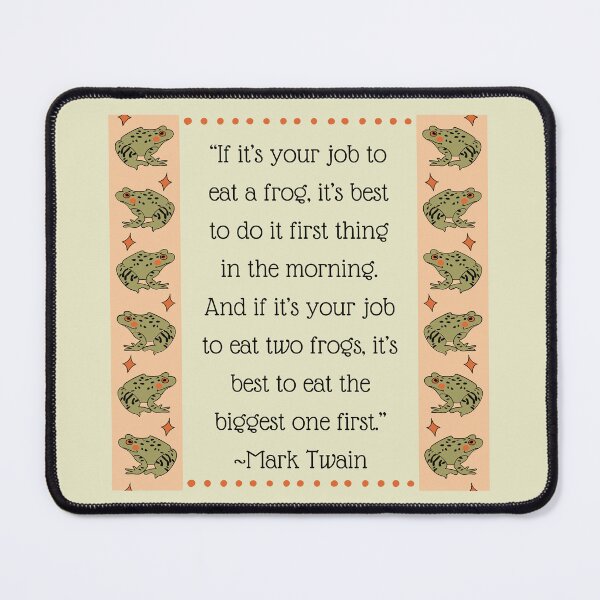 Item preview, Eat the Frog designed and sold by toadsforall.