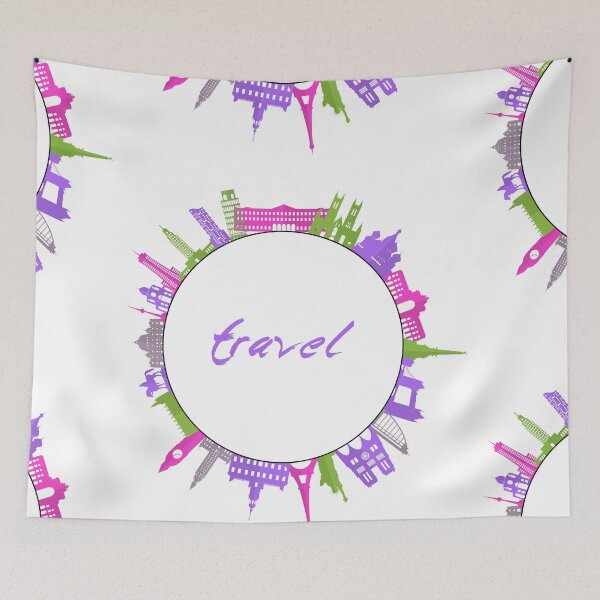 Item preview, travel monuments designed and sold by magenta-dream.