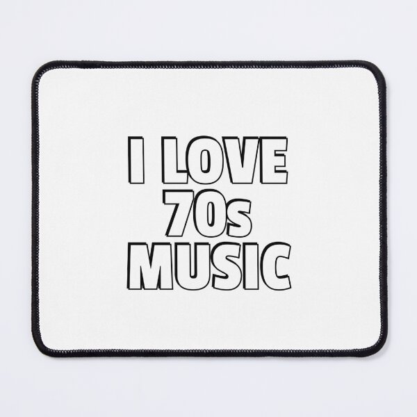 Item preview, I love 70s music - seventies retro designed and sold by Inspirationmotivation.
