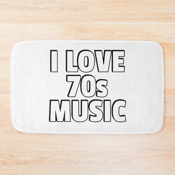 Item preview, I love 70s music - seventies retro designed and sold by Inspirationmotivation.