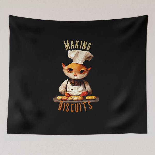 Item preview, cat making biscuits 32 designed and sold by Catator.