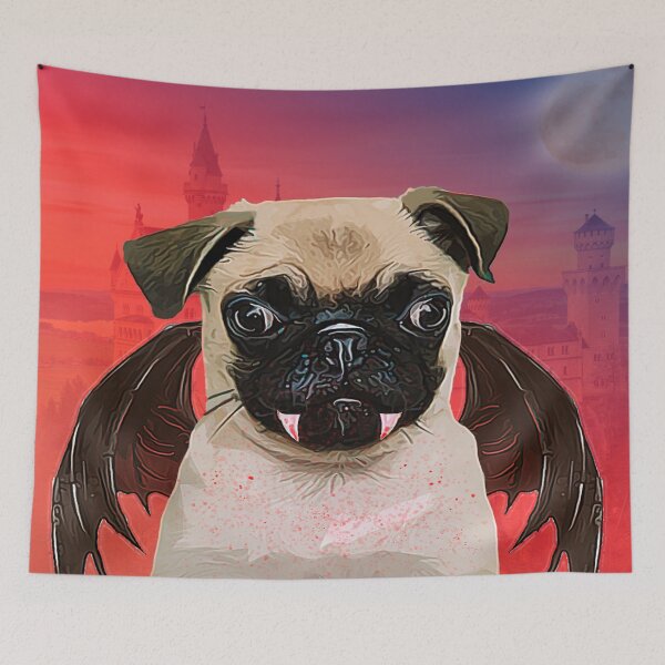 Item preview, Vampire Pug designed and sold by L'art Designs.