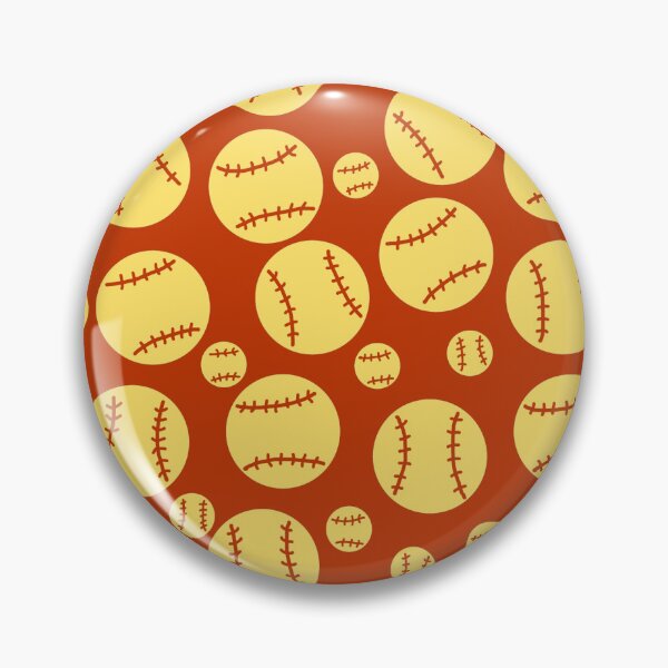 Item preview, Softballs on Red designed and sold by RepeatCandy.