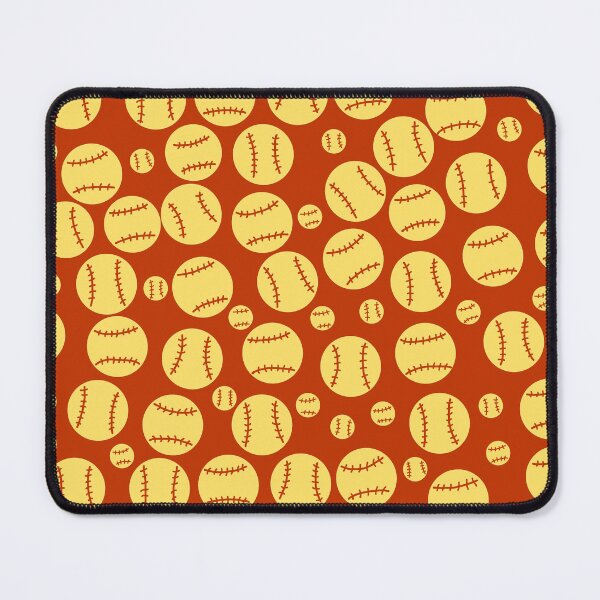 Item preview, Softballs on Red designed and sold by RepeatCandy.