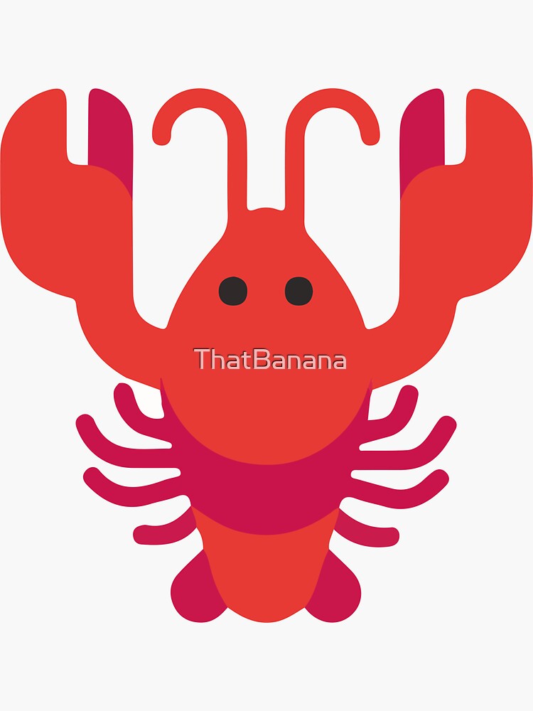 "Lobster emoji" Sticker for Sale by ThatBanana Redbubble