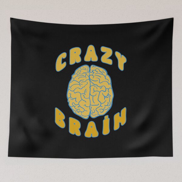 Item preview, Crazy Brain Yellow Ozzy Funny Lyrics designed and sold by PunnyLyrics.