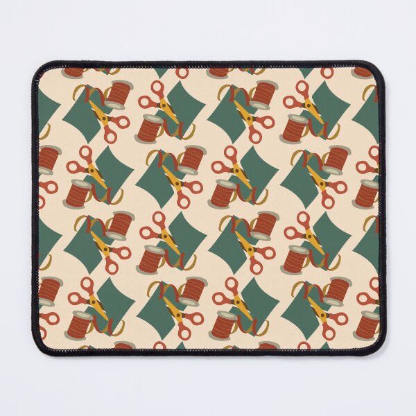 Item preview, scissors, sewing, paper (green, red, orange, brown) designed and sold by kim tang.