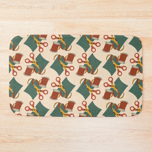 Item preview, scissors, sewing, paper (green, red, orange, brown) designed and sold by kim tang.