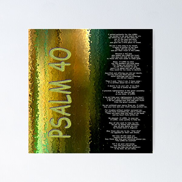 Item preview, Psalm 40 designed and sold by Ruth Palmer.