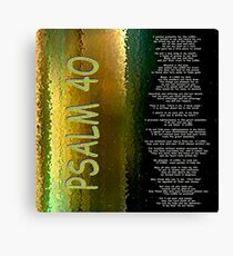Psalm 40 Canvas Print