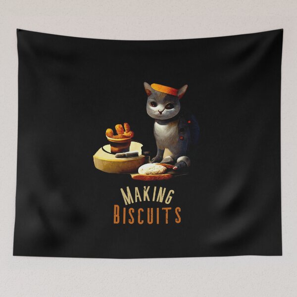 Item preview, cat making biscuits 45 designed and sold by Catator.