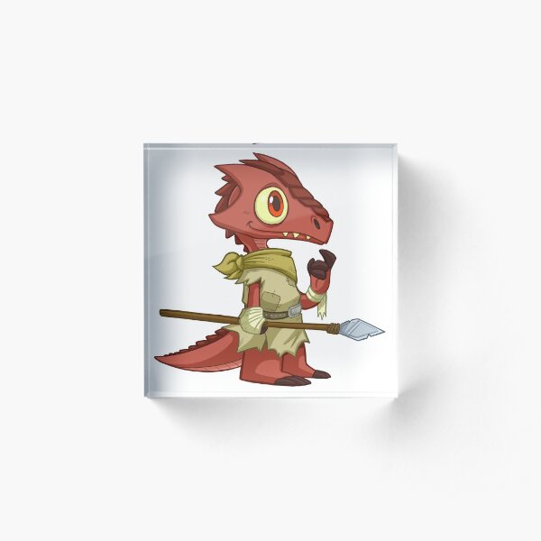 Tiny Kobold - Cute D&D Adventures Acrylic Block