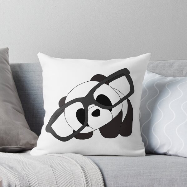 Item preview, panda with glasses  designed and sold by katina delgado.