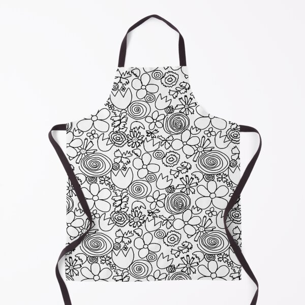 Item preview, Black and White Floral designed and sold by RepeatCandy.